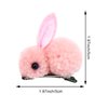10 PCS Cute Stuffed Bunny Hair Clips Elastic Plush Animal Rabbit Scrunchies Bunny Ponytail Holders Hair Band Hair Accessories for Women Girls
