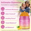 Feminine Probiotics Gummies - Probiotic Pineapple Gummies for Women, with Slippery Elm, Support ph Balance, Lactobacillus for Bladder and Vaginal Wellness, 60 Count