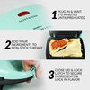 Nostalgia MyMini Personal Sandwich Maker, Nonstick Panini Press, Pizza Pockets, Quesadillas, Mint Green
