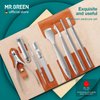 MR.GREEN Pedicure Knife Set Professional Ingrown Toenail Clippers Foot Care Tools Stainless Steel Nail Cuticle Nippers Remover Kits (8 Pcs Set)
