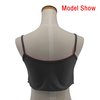 SHERRYLO Tank Top Women Sheer Crop Top See Through Stretch Summer Sleeveless Strap Mesh Cami Tops Black