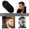 Pocket Scalp Massager Brush for Men's Short Hair - Portable Soft Palm Hair Brush and Shampoo Combs, Set of 6, Black