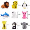 URSKYTOUS 46Pcs Animal Erasers Bulk Pencil Erasers Kids Puzzle Erasers Desk Pet Mini Eraser Toys Eraser Prizes for Party Favors, Classroom Prizes, Carnival Gifts Easter Egg Filler and School Supplies