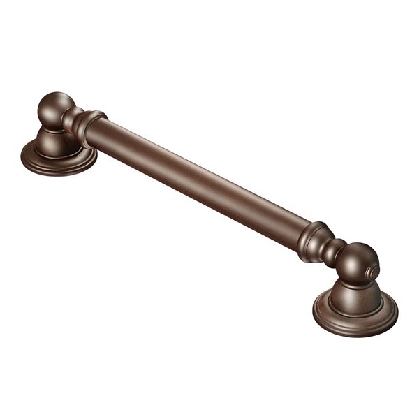 Moen YG5424ORB Bathroom Safety 24-Inch Stainless Steel Traditional Bathroom Grab Bar, Oil-Rubbed Bronze