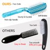 Handle Grip Fingernail Brush Two Sided Nail Brush Foot Scrub Brush Soft Stiff Bristles Hand Cleaning Brushes Nails Toes Scrubber for Men Women Kids,4 PCS