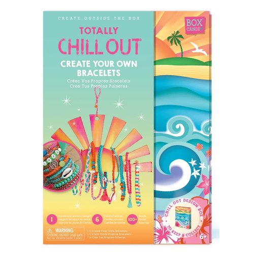 BOX CANDIY Totally Chill Out Woven Frienship Bracelets Kit in Keepsake Box to Make and Display