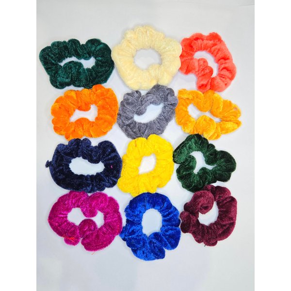 12 Pcs Velvet Hair Scrunchies Hair Bands for Women or Girls,Elastic Soft Ponytail Holder Hair Ties for Birthday, Party, Thanksgiving, Christmas(11 colors)