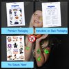 Glow Halloween Temporary Tattoos, Luminous Halloween Tattoos, Halloween Party Favors, Halloween Birthday Party Decorations Supplies, Halloween Gifts for Girls Boys