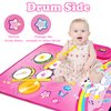 Toys for 1 Year Old Girl Gifts: Baby Musical Mat Toddler Toys Age 1-2 - 3 in 1 Piano Drum Animal Touch Unicorn Toys - Infant Music Toy 12-18 Months Babies Birthday Gifts for 1 2 3 Year Old Boys Girls
