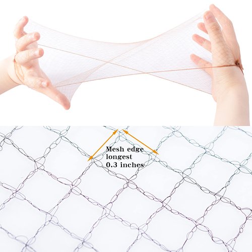 Brown Hair Net 100Pcs,WeKen Individual Package 20 Inches Invisible Elastic Edge Mesh Bun Hair Nets for Food Service, Ballet Bun, Sleeping, Women and Wig