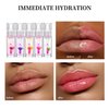 Corleone Hydrating Lip Glow Oil Set, Lip Oil Gloss Moisturizing Nourishing Shiny No-Sticky Transparent Plumping Lip Balm Oil Repairing Lightening Lip Line