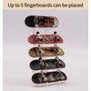 RACOFSB Fingerboard Display Rack,Pro Finger Skateboard Storage Stand,Transparent Acrylic Finger Board Racks