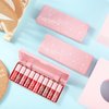 Alisesun 10 Colors Lip Tint Stain Set, Korean Plumping Lip Gloss Watery Lip Stain, Multi-use for Mini Liquid Lipstick & Cheek Tint Long Lasting Vivid Color #02