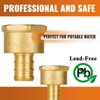 1/2" Pex Fittings, SUNGATOR 1/2 Pex Female Adapter, PEX 1/2" x 1/2" NPT Female Threaded Adapter, 1/2" Pex to 1/2" Female NPT, No Lead Brass 1/2" Pex Fittiings Set, ASTM F1807(6 Pack)