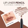 Mented Cosmetics Nude Lip Liner Pencil, Waterproof Lip Liner Nude Lip Pencil, Natural Lip Liner Nude Lip Vegan and Cruelty-Free Makeup, Matte Lip Liners for Women