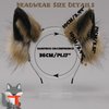 Kidukso Wolf Ears Headwear Simulation Animal Ears Headband Headdress Cute Wolf Ears Headpiece Wolf Faux Fur Ears Hairband Dress Up Party Anime Cosplay Adult Halloween Wolf Ears Hairhoop Wolfdog Fur