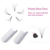 Lash Extension C CC D DD Curl Premade Fans Eyelash Extensions Pointy Base Volume Lash Extensions Pre Made Volume Lashes Long Stem Premade Lash Extensions Fans (5D-0.10D, 15mm)