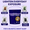 Sole Serenity Foot Pads - Zeolite Mineral, Ginger Root, Wormwood, Bamboo Vinegar, Foot Spa for Achy Feet (Good Night - 1 Pack)
