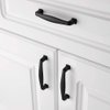 KOOFIZO Square Foot Cabinet Arch Pull - Black Furniture Handle, 3.8 Inch/96mm Screw Spacing, 10-Pack for Kitchen Cupboard Door, Bedroom Dresser Drawer, Bathroom Furniture Hardware