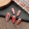 2 Box 3D Metal Nail Charms Nails Art Studs Glitter Rose Gold Metal Nail Studs Mix Shape Star Moon Feather Triangle Rivet and Other Designs DIY Nail Art Decoration Accessories