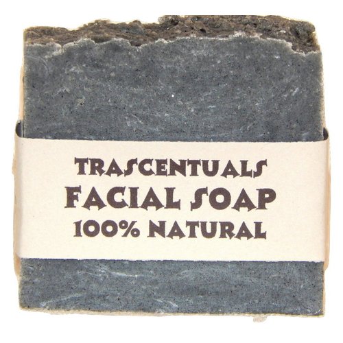 Acne Soap Natural Facial Bar Contains Tea Tree Oil Activated Charcoal Shea Butter Coconut and Olive Oil Comes With Case Chemical Free (BLUE)