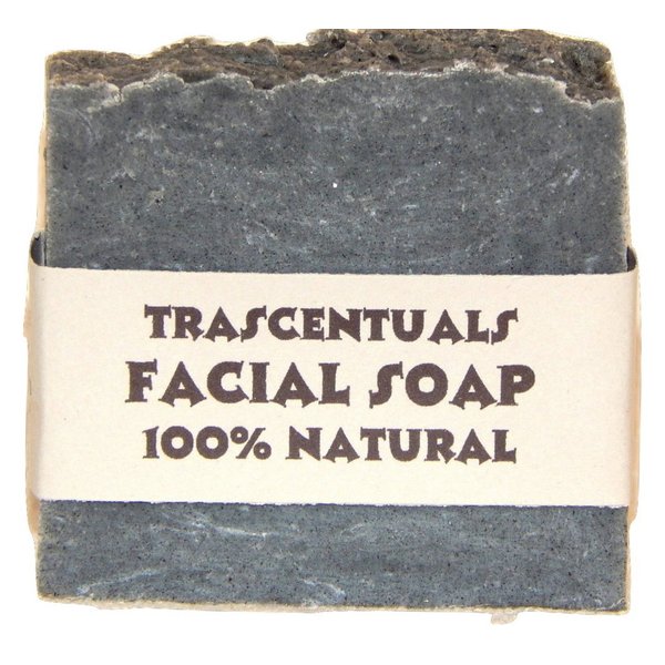 Acne Soap Natural Facial Bar Contains Tea Tree Oil Activated Charcoal Shea Butter Coconut and Olive Oil Comes With Case Chemical Free (BLUE)