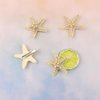 FEINIGESI 4 Pcs Starfish Hair Clip Mermaid Costume Accessories for Women and Girls Resin Sea Star Hairpins Seashell Clips Accessories for Mermaid Halloween Beach Costume