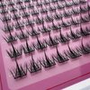 Lash Clusters Kit Eyelash Extension Kit DIY 100pcs Volume Lash, Thick Eyelash Extension Kit, 9-16mm Curl Individual Eyelash Wispy Lash Bond and Seal Lash Tweezers