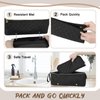 Hair Tools Travel Bag with Heat Resistant Mat, Hair Tool Organizer Bag, Hot Tools Organizer Bag for Curling Iron, Flat Iron, Straighteners, Hair Accessories Organizer Bag, Travel Essentials for Women
