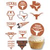 Texas Longhorns Cupcake Toppers (24 Pcs) University of Texas Longhorns Party Supplies for UT Austin Football, Birthday Gift, Graduation Party Decorations (Texas Longhorns)