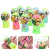 Kisangel 12pcs Eraser Gumball Machines Eraser Bubble Gum Machine Gum Candy Dispenser Gumball Machine for Student Mini Gumball Machine