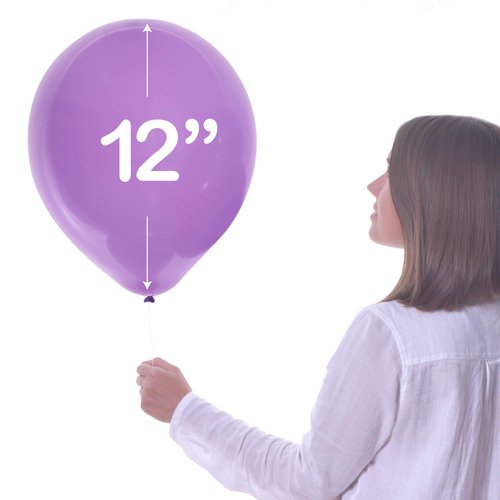 WinkyBoom Pastel Balloons Assorted Color 12 Inch 100 Pack Unicorn Birthday Rainbow Party Decoration Latex Balloons