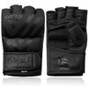 WYOX MMA Gloves for Men and Women, Lightweight UFC Mixed Martial Arts Grappling Sparring Punching Bag Kickboxing Mitts (Black - Small)