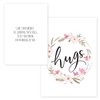 Floral Typography Sympathy Card Pack / 25 Condolences Card Set / 5 Script Designs / 5" x 7" Thinking Of You Greeting Cards/Made In The USA