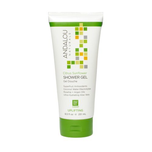 Andalou Naturals Citrus Sunflower Uplifting Shower Gel, 8.5 Ounce