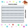 Tatuo 2 Pieces Puppy Paw Print Plastic Tablecloth Disposable Table Cover Puppy Themed Birthday Party Decorations for Dog Party Supplies (Black,108 x 54 Inch)