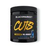 BLACKMARKET CUTS Pre Workout - Flavored Energy Powdered Drink Mix for Men & Women, Great for Muscle Definition, Thermogenic, Creatine Free, (Blue Razz, 30 Servings)