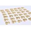 LIFOOST 10pcs 3D Head Nail Charms Cute Nail Charms Kawaii Metal Nail Decorations for Acrylic Nails Gold