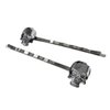 Crystal Skull Bobby Pins in Black Midnight, Set of 2, Gothic Halloween Hair Jewelry