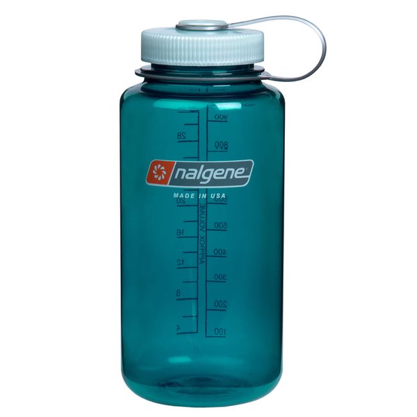 Nalgene Tritan Wide Mouth BPA-Free Water Bottle, Trout Green, 32 oz