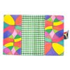 Colorful Circle Pattern Printed Canvas Passport Holder Cover Case WAS_11