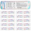 Permanent Makeup Eyebrow Auxiliary Stickers,Airbrush Brow Stickers Stencils Shape Tape,Brow Shaping Mapping Guide Tool, Disposable Adhesive Eyebrow Template Sticker