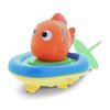 Dollibu Boat Racer Buddy, Fun Educational Bath Toy Finger Puppet Pull and Go Water Racing Sea Life Pal for Shower Pool Bathtub Swim Hard Surfaces - Baby Toddler and Boy - 6 Inch - 3 in 1 Game - Fish