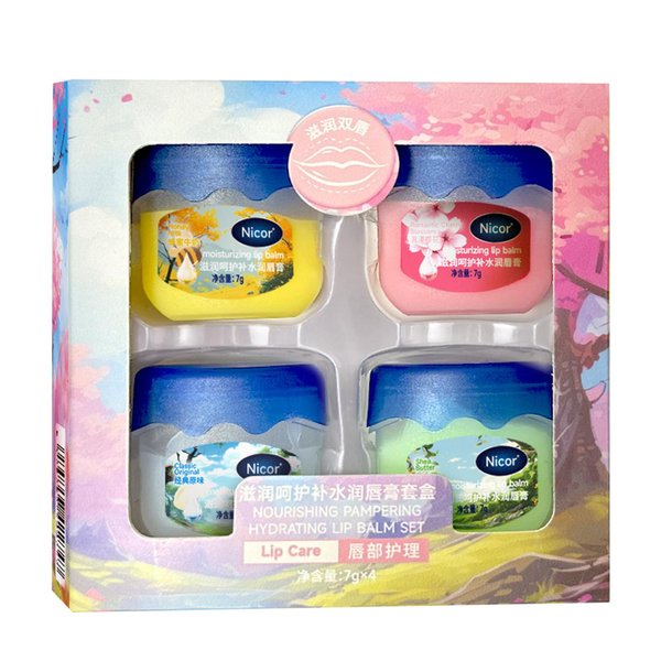 4 tastes lip balm and moisutriser, for lip hydrating and moisturziing