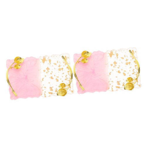 FOMIYES 2pcs Nail Art Mixing Palette with Mirror Manicure Color Mixing Tray for Nail Polish Gel Ideal for Nail Art Brushes and Charms Display for Girls