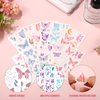 10 Sheets Luminous Butterfly Temporary Tattoos, Glow In The Dark Butterfly Tattoos Floral Butterfly Tattoo Stickers for Kids Girls Women Adults Party Favors Decorationsv