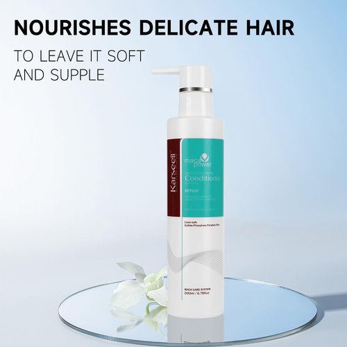 Karseell maca power Repair Conditioning Argan Oil Collagen Hair Mask Essence for Dry Damaged Hair All Hair Types 200ml 6.78 fl.oz
