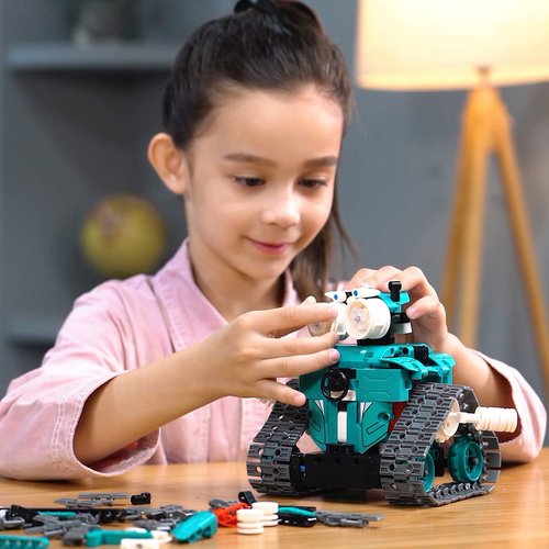 IQKidz APP/Remote Control STEM Building Kits for Kids 8-12 - 3 in 1 RC Robot Car Toys, 440 PCS Educational Science Projects, Gift Ideas for Boys Girls