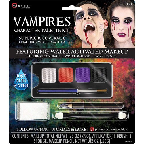 Hallo Makeup Halloween Costume Accessories Makeup Complete Vampires Character Makeup Palette Kit 5pc