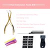 Tape in Hair Extension Pliers Hair Extension Tools Kit for Women Tape in Pliers for Hair Tape in Tools for Hair Extensions (Gold)